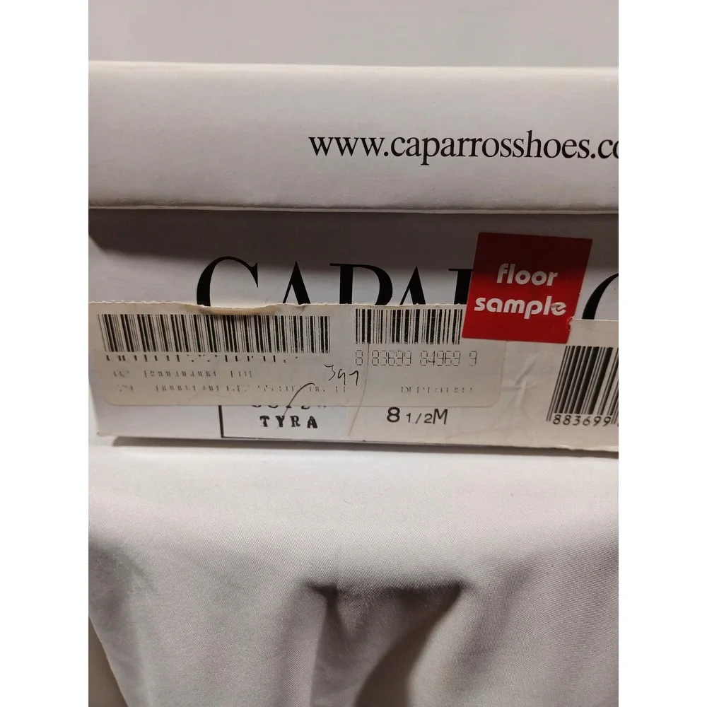 Caparros Tyra Shoes Womens Size 8.5 Black Rhinestone Slingback Sandals Heels - Picture 9 of 9